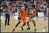 06-08-2014: Basketbal: Nederland v Belgie: Den Bosch
(L-R) referee Joske Kuut, Mohamed Kherrazi of Nederland, Jean-Marc Mwema of Belgie - fe1408060247.jpg