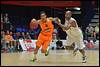 06-08-2014: Basketbal: Nederland v Belgie: Den Bosch
(L-R) Worthy de Jong of Nederland, Guy Muya of Belgie - fe1408060375.jpg