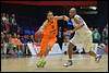 06-08-2014: Basketbal: Nederland v Belgie: Den Bosch(L-R) Worthy de Jong of Nederland, Guy Muya of Belgie - fe1408060376.jpg