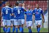 (L-R) Benjamin van den Broek of FC Den Bosch, Moreno Rutten of FC Den Bosch, Erik Quekel of FC Den Bosch, Jordy Thomassen of FC Den Bosch, Anthony Lurling of FC Den Bosch, Kevin Kabran of FC Den Bosch - fe1408030362.jpg