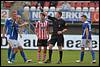 (L-R) Jordy Thomassen of FC Den Bosch, Maarten Boddaert of FC Den Bosch, Pieter Nys of Sparta Rotterdam, referee Martin van der Kerkhof, Erik Quekel of FC Den Bosch - fe1408100446.jpg