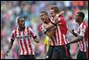 21-09-2014: Voetbal: PSV v SC Cambuur: Eindhoven
(L-R) Luciano Narsingh of PSV, Adam Maher of PSV, Luuk de Jong of PSV, Georginio Wijnaldum of PSV - fe1409210013.jpg