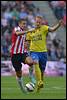 21-09-2014: Voetbal: PSV v SC Cambuur: Eindhoven
(L-R) Jeffrey Bruma of PSV, Michiel Hemmen of SC Cambuur - fe1409210066.jpg