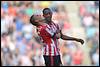 21-09-2014: Voetbal: PSV v SC Cambuur: Eindhoven
(L-R) Adam Maher of PSV, Luciano Narsingh of PSV - fe1409210379.jpg