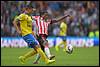 21-09-2014: Voetbal: PSV v SC Cambuur: Eindhoven
(L-R) Mohamed El Makrini of SC Cambuur, Georginio Wijnaldum of PSV - fe1409210411.jpg