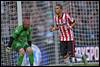 21-09-2014: Voetbal: PSV v SC Cambuur: Eindhoven
(L-R) goalkeeper Leonard Nienhuis of SC Cambuur, Adam Maher of PSV - fe1409210655.jpg