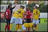 (L-R) Oumar Diouck of Helmond Sport, referee Pol van Boekel, Bart Biemans of Roda JC, Lars Hutten of Helmond Sport, Guy Ramos of Roda JC, Juanito Sequeira of Helmond Sport, Henk Dijkhuizen of Roda JC, Nathan Rutjes of Roda JC - fe1409270318.jpg