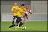 27-09-2014: Voetbal: FC Oss v Telstar: Oss
(L-R) Jonathan Kindermans of Telstar, Jorzolino Falkenstein of FC Oss - fe1409271010.jpg