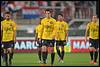 27-09-2014: Voetbal: FC Oss v Telstar: Oss
(L-R) Anmar Almubaraki of Telstar, Johan Kulman of Telstar, Tarik Tissoudali of Telstar, Roy Talsma of Telstar - fe1409271251.jpg