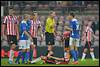 (L-R) referee R. Dieperink, Olivier Rommens of Jong PSV, Elvis Kabashi of FC Den Bosch - fe1409290611.jpg