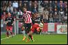 05-10-2014: Voetbal: PSV v Excelsior: Eindhoven
(L-R) Luciano Narsingh of PSV, Bas Kuipers of Excelsior - fe1410050125.jpg