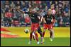 05-10-2014: Voetbal: PSV v Excelsior: Eindhoven
(L-R) Adil Auassar of Excelsior, Georginio Wijnaldum of PSV, Tom van Weert of Excelsior, Jeffrey Bruma of PSV - fe1410050201.jpg