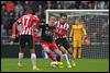 05-10-2014: Voetbal: PSV v Excelsior: Eindhoven
(L-R) Jurgen Locadia of PSV, Tom van Weert of Excelsior, Karim Rekik of PSV - fe1410050515.jpg