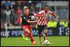 05-10-2014: Voetbal: PSV v Excelsior: Eindhoven
(L-R) Luigi Bruins of Excelsior, Georginio Wijnaldum of PSV - fe1410050666.jpg