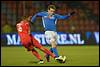 (L-R) Nhlakanipho Ntuli of Jong Fc Twente, Barry Maguire of FC Den Bosch - fe1503130120.jpg