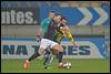 (L-R) referee Allard Lindhout, Alexander Bannink of FC Emmen, Hafid Salhi of RKC Waalwijk - fe1503200200.jpg