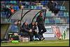 (L-R) caretaker Paul Eichelsheim of FC Den Bosch, physiotherapist Takahiro Nakada of FC Den Bosch, teammanager Hein de Lange of FC Den Bosch, assistant trainer Jan van Grinsven of FC Den Bosch, assistant trainer Erik van der Ven of FC Den Bosch, coach Rene van Eck of FC Den Bosch - fe1503210688.jpg