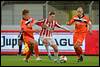 (L-R) Elvis Kabashi of FC Den Bosch, Dennis Janssen of FC Oss, Anthony Lurling of FC Den Bosch - fe1504030117.jpg