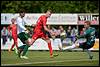 (L-R) Merijn de Haan of Groene Ster, Jordie van der Laan of JVC Cuijk, goalkeeper Willem-Jan Thijssen of Groene Ster - fe1505170300.jpg