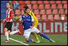 (L-R) goalkeeper Nick Hengelman of FC Oss, Denis Pozder of FC Den Bosch - fe1511080267.jpg