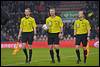 12-03-2016: Voetbal: PSV v SC Heerenveen: Eindhoven
(L-R)  assistant referee J. de Vries, referee Richard Liesveld,  assistant referee Angelo Boonman - fe1603120692.jpg