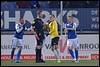 18-03-2016: Voetbal: FC Den Bosch v NAC Breda: Den Bosch
(L-R) Arda Havar of FC Den Bosch, referee Bax, Mats Seuntjens of NAC Breda, Tim Hofstede of FC Den Bosch - fe1603180333.jpg