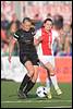 (L-R) Suzanne Marees of Telstar, Eshly Bakker of Ajax - fe1605130089.jpg